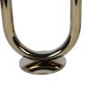 Modern U Shaped 7"L x 4.5"W x 12"H Candle Holder in Gold