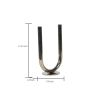 Modern U Shaped 7"L x 4.5"W x 12"H Candle Holder in Gold